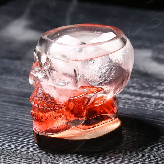 Halloween Inspired Skull-shaped Whiskey Glass
