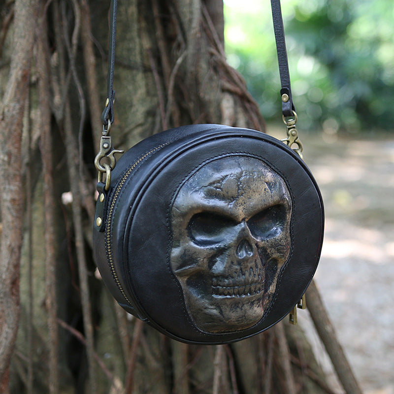New Skull Genuine Leather Handmade Bag
