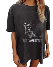 Women's Short Sleeved Vintage T-shirt Skull Print High Street Fashion *14 Styles