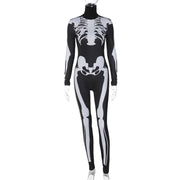 Women's Fashion Skull Skeleton Jumpsuit