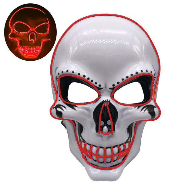 LED skull glowing mask