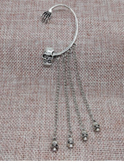 Punk Rock Ghost Hand & Skull Head Hanging Earring