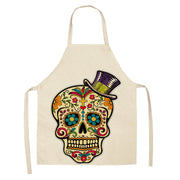Creative Cotton And Linen Skull Series Apron *26 styles