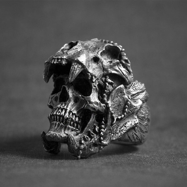 European And American Skull Retro Head-Dress Skull