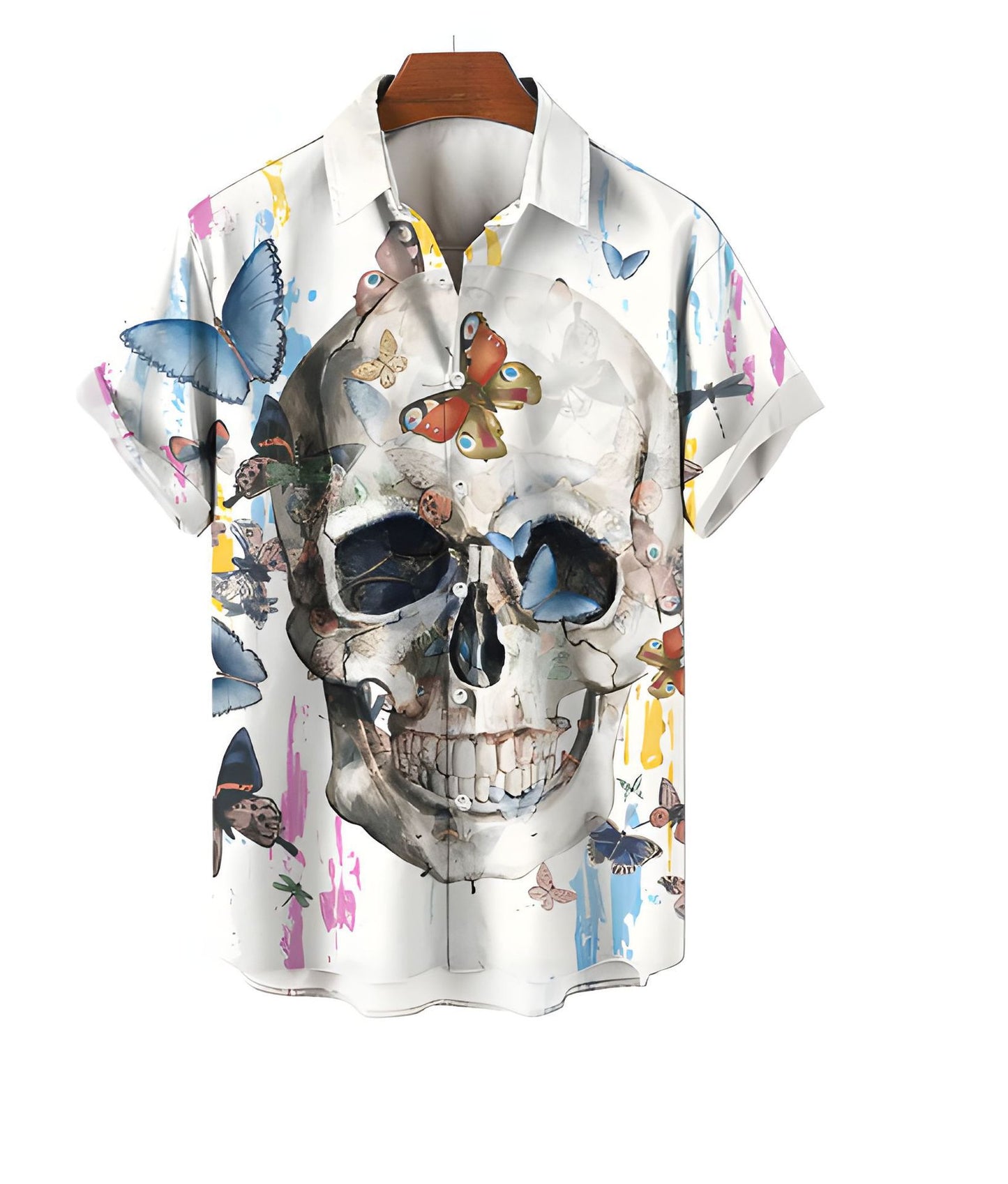 Retro Skull Head 3D Printed Leisure Loose Shirt *3 Styles