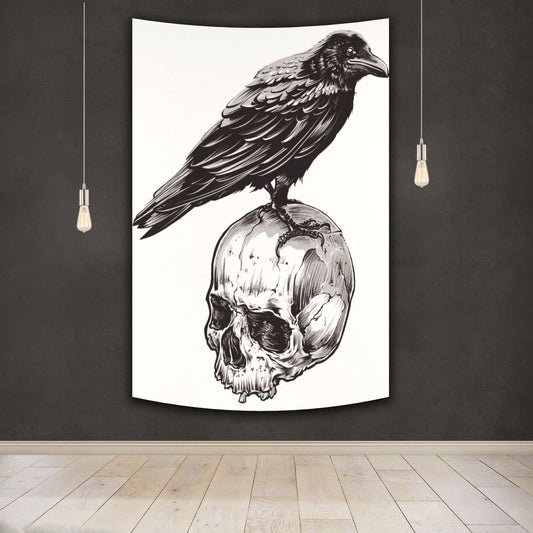 Skull Hanging Painting Bedroom Wall tapestries'
