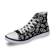 Skull Pattern Custom All Size Canvas Shoes