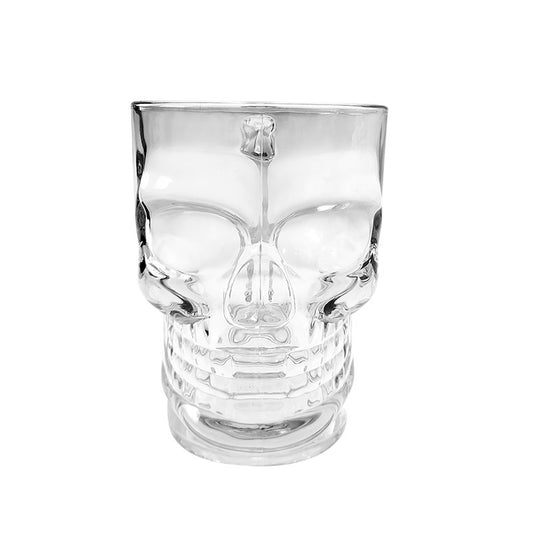 400ml Glass Skull Handle Cup Skull Headband