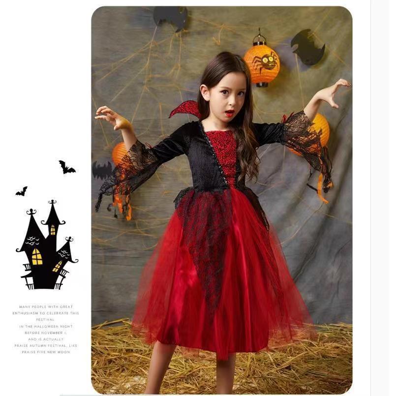 Children's Halloween Witch Clothing Suit