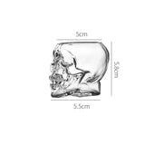Halloween Inspired Skull-shaped Whiskey Glass