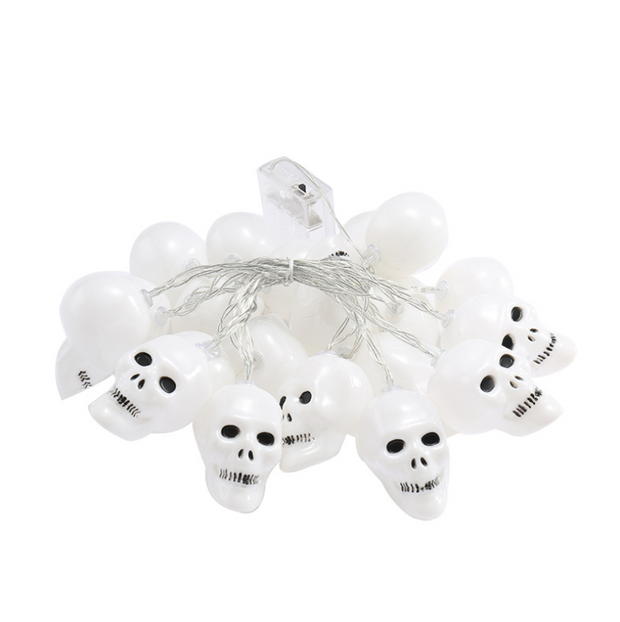 Skull String Led Lights Battery-powered Christmas or Halloween Decorative Lights