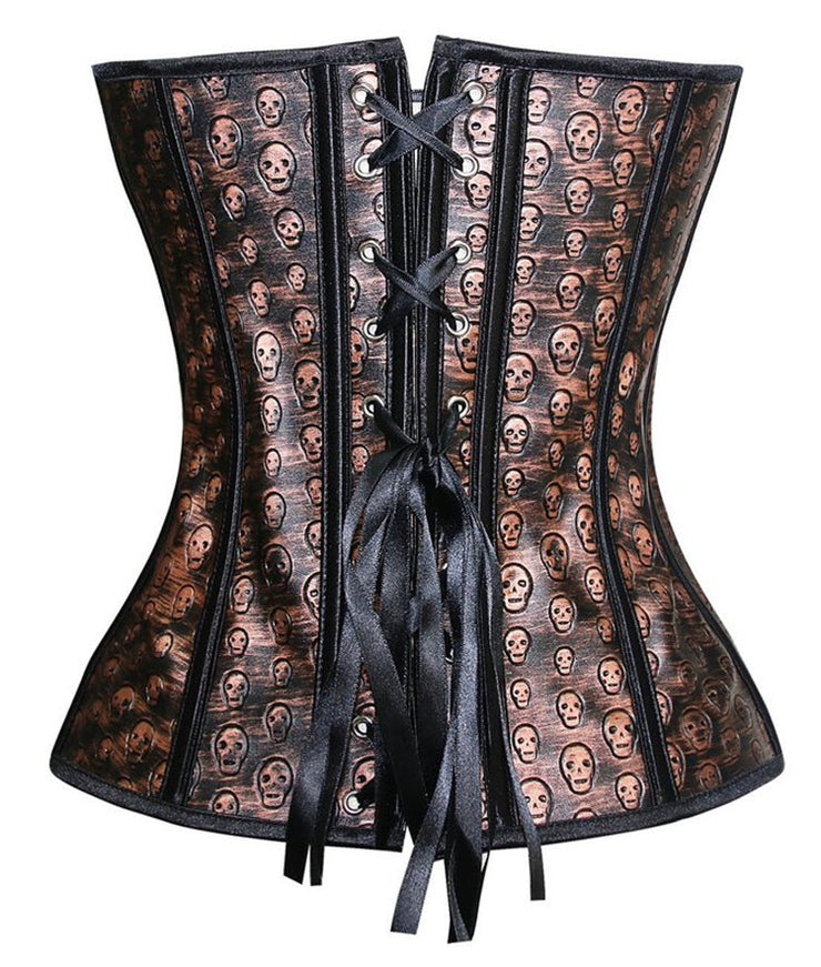 Skull Head Sexy Court Corset Top
