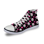 Skull Pattern Custom All Size Canvas Shoes