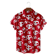 T.S.L. Summer Casual 3D Skull Men's Hawaiian Shirt