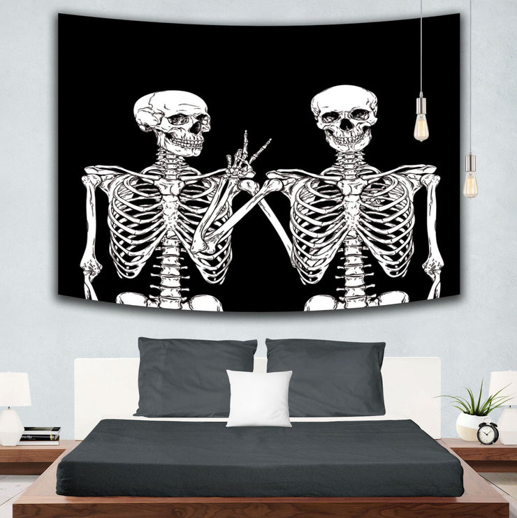 Skull Hanging Painting Bedroom Wall tapestries'