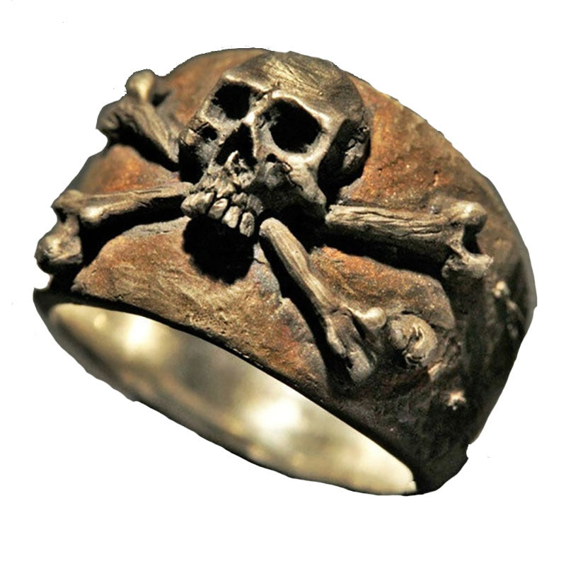 Nostalgic Skull Personality Men's Ring