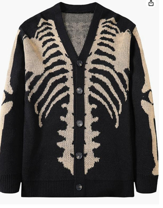 Autumn And Winter Sweater Coat Jacquard Halloween Knitted Cardigan *6 styles