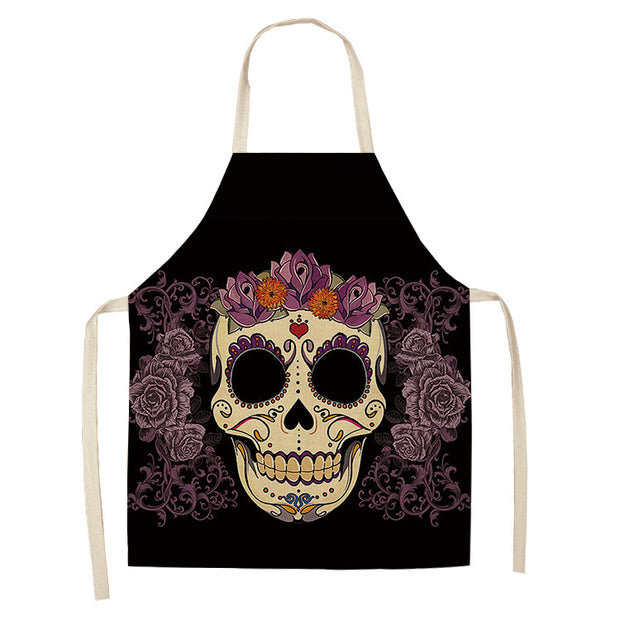 Creative Cotton And Linen Skull Series Apron *26 styles