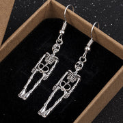 Skeleton Skull pendant earrings