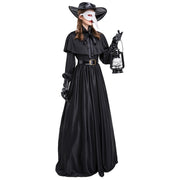 Medieval Steam Punk Plague Doctor Costume Beak Crow Long Mouth Mask