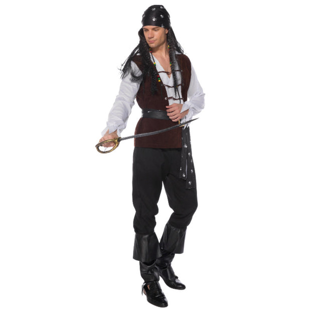 Men's Cosplay Halloween Pirates Of The Caribbean Costume