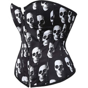 Women's Fashion Simple Skull Printed corset Shapewear