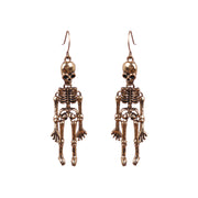 European And American Skeleton Skull Exaggerated Nightclub Earrings