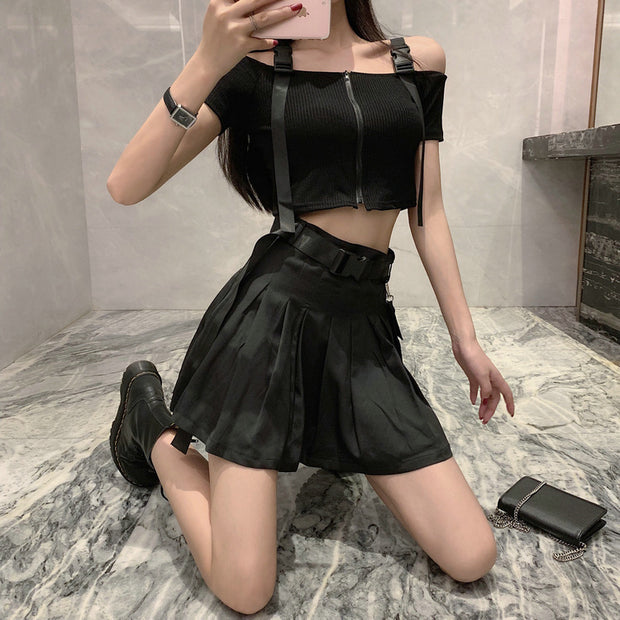 Functional A-line skirt suit