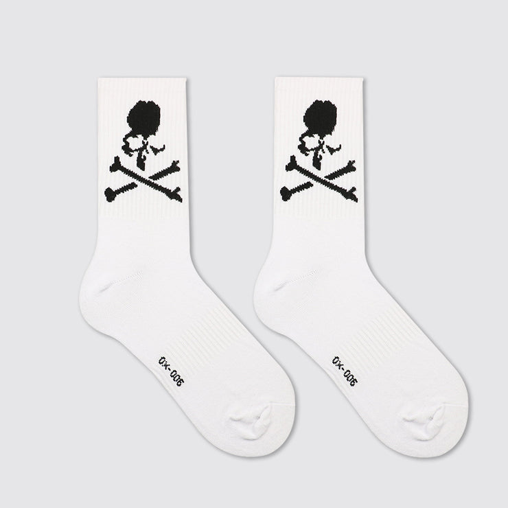 The Skull Lab Black / White Skull Socks