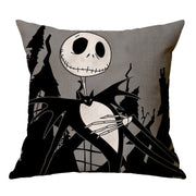 Linen Skull Halloween-inspired Nightmare Xmas Pillow Cover *29 Styles