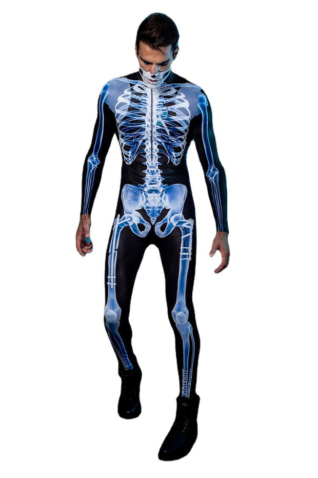 New Halloween Skull One Piece Suit