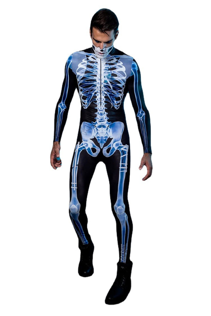 New Halloween Skull One Piece Suit