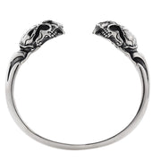 Men's S925 Sterling Silver Beast Skull Bracelet