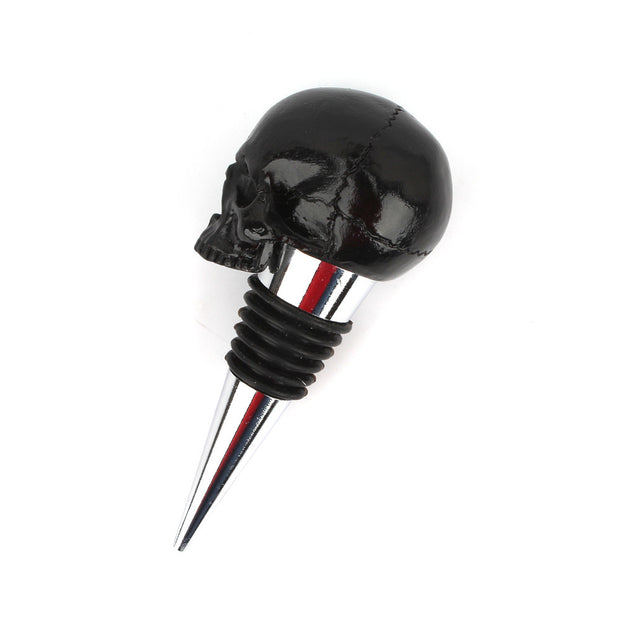 Three-dimensional Black Skull Wine Stopper Ghost Head Glass Bottle Stopper