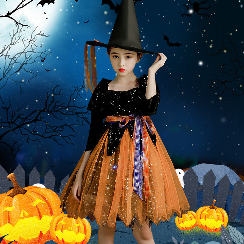 Halloween Children's Clothing Girls' light up Dress