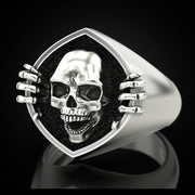 T.S.L. Retro Punk Skull Men's Ring
