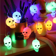 Skull String Led Lights Battery-powered Christmas or Halloween Decorative Lights