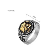 Retro Punk Skull Men's Ring