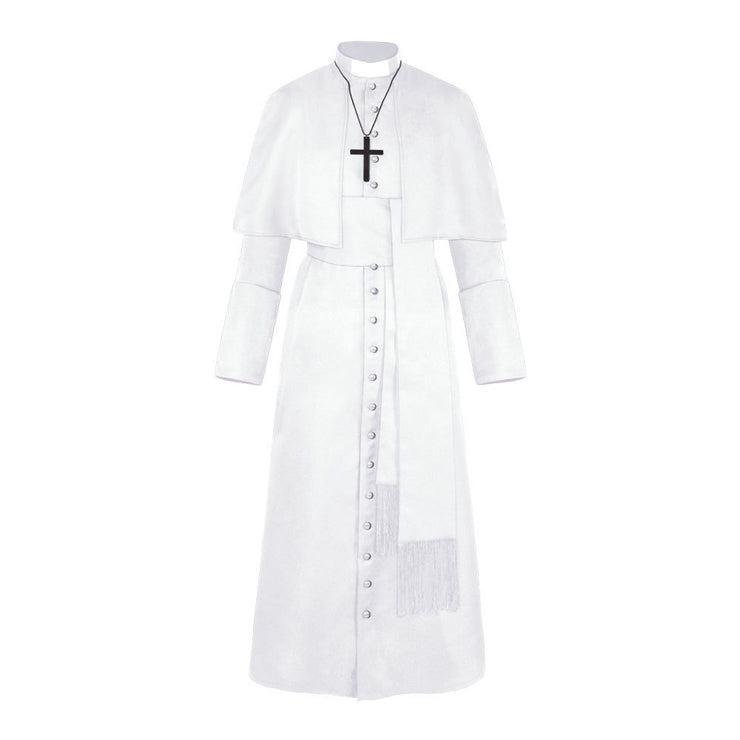 Halloween Priest Medieval Retro Cosplay Costume