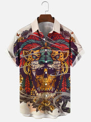 Printed Men's Vintage button-up Shirt *12 Styles