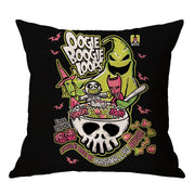 Linen Skull Halloween-inspired Nightmare Xmas Pillow Cover *29 Styles