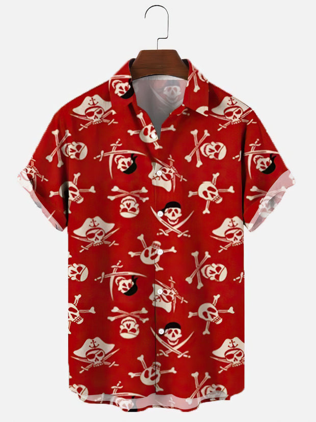 Printed Men's Vintage button-up Shirt *12 Styles
