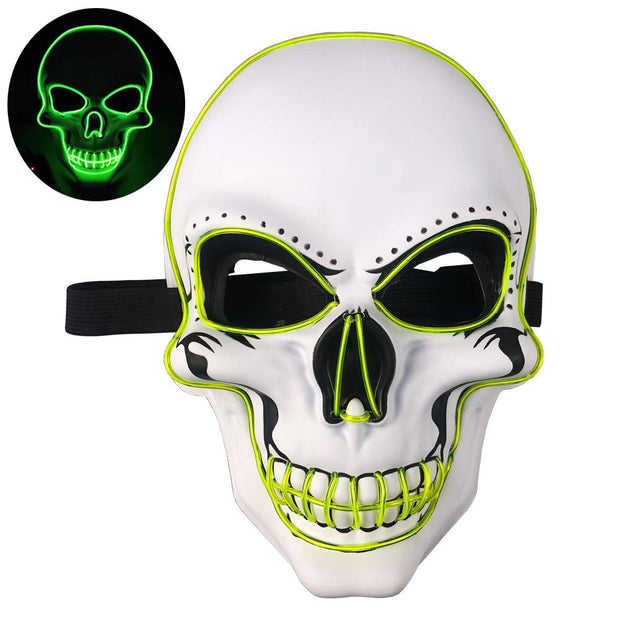 LED skull glowing mask