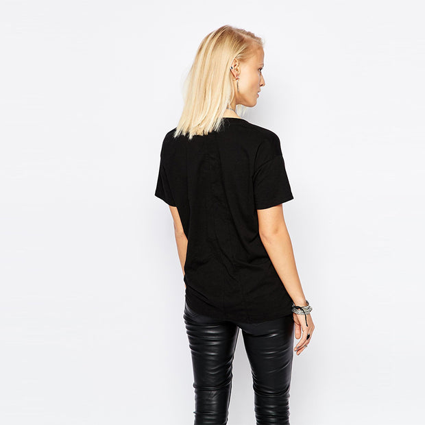 Skull short sleeve " Live Free or Die Trying ", Love hate t-shirt blk & wht