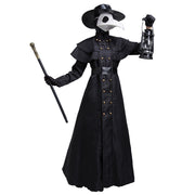 Medieval Steam Punk Plague Doctor Costume Beak Crow Long Mouth Mask