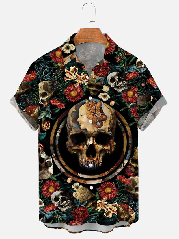 Printed Men's Vintage button-up Shirt *12 Styles