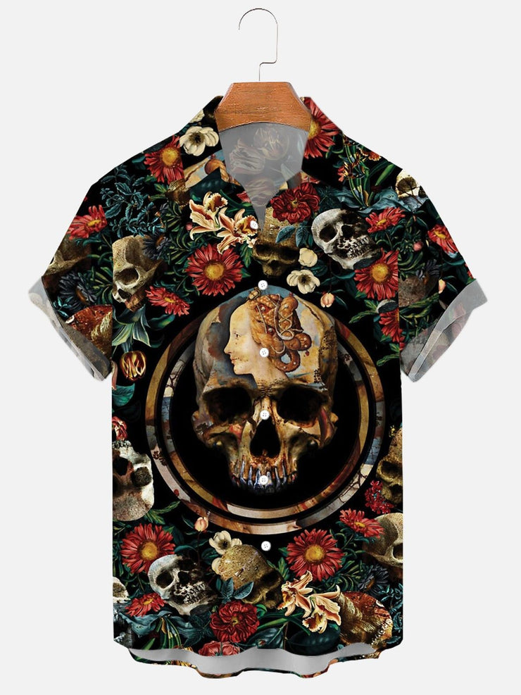 Printed Men's Vintage button-up Shirt *12 Styles