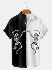 Old School Black and White or Light Blue and White *2 Styles Vintage button-up
