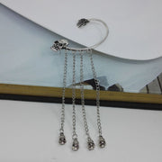 Punk Rock Ghost Hand & Skull Head Hanging Earring