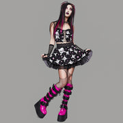 Europe And The United States Dark Black Cute Soft Cute Girl Heart Skull Sling Female